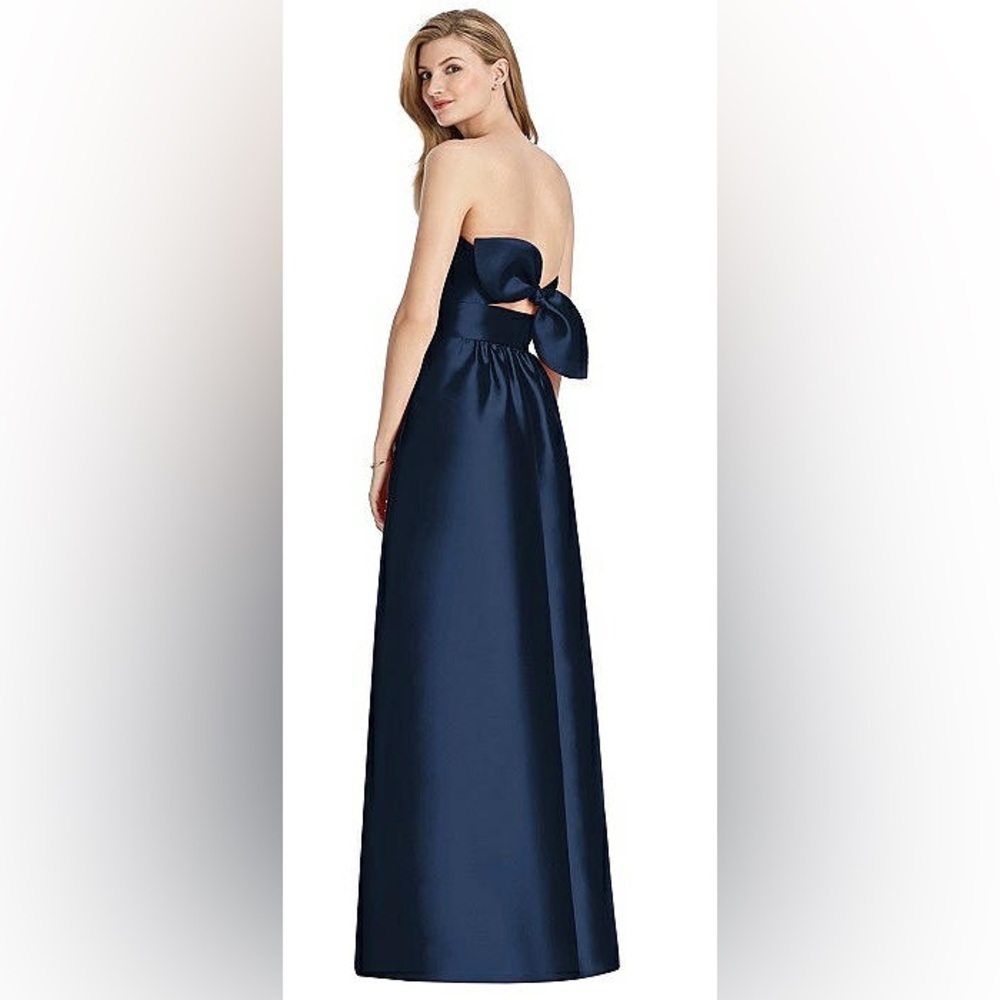 Lela Rose full length navy dress